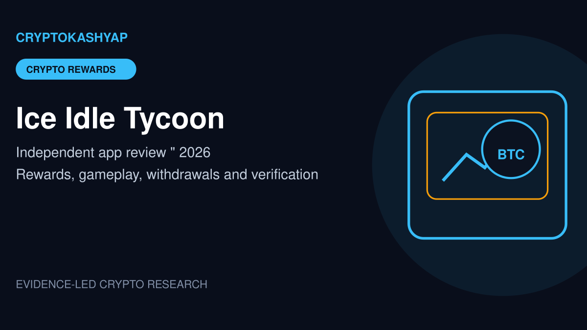 Ice Idle Tycoon crypto rewards app review featured image
